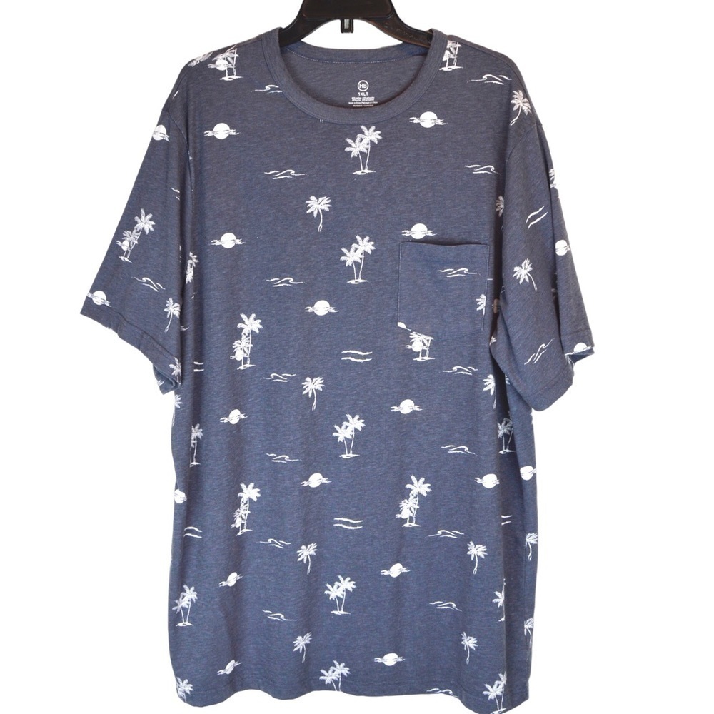 Harbor Bay‎ by DXL Men’s Island Print T-Shirt, Size 1XLT